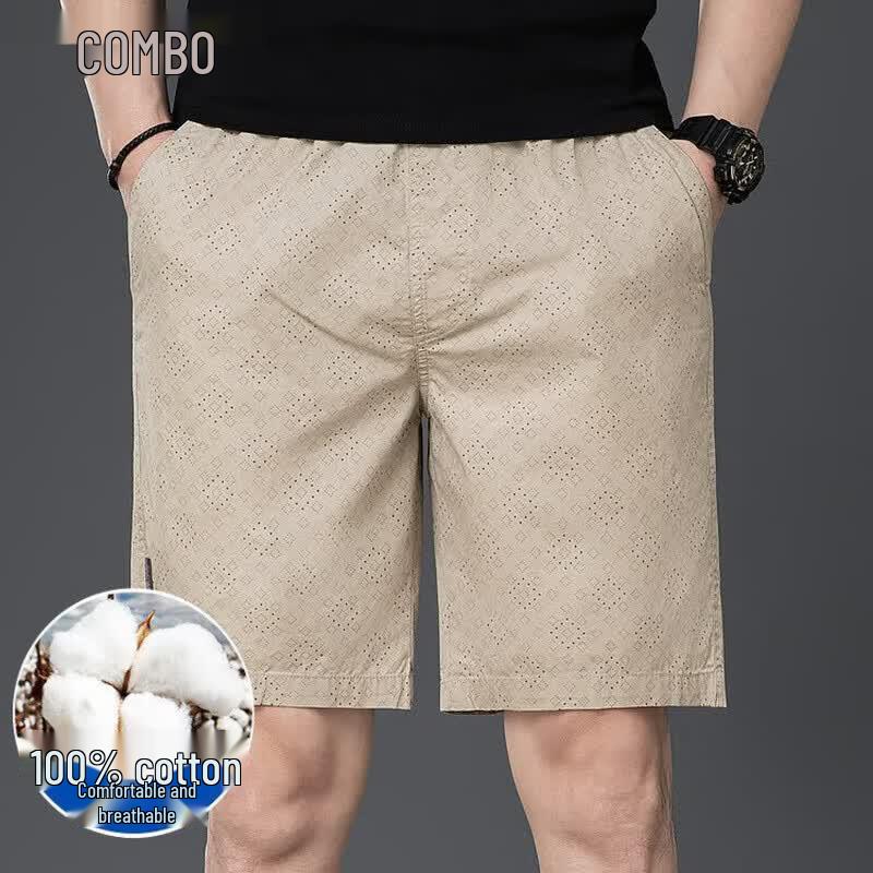 Kangbo Men s Cotton Casual Beach Shorts XL