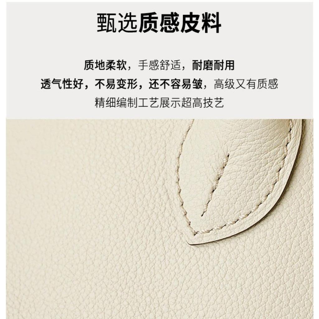 First Layer Cowhide Handheld Women's Bag, High-end Niche Design, Shell Bag, Simple and Versatile Mini Messenger Bowling Bag
