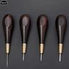 High 1pc Leather Stitching Awl Diamond Shape Ebony Blackwood & Brass Craft Tool Hand Sewing Awl DIY Stitcher Taper  Sewing Tool