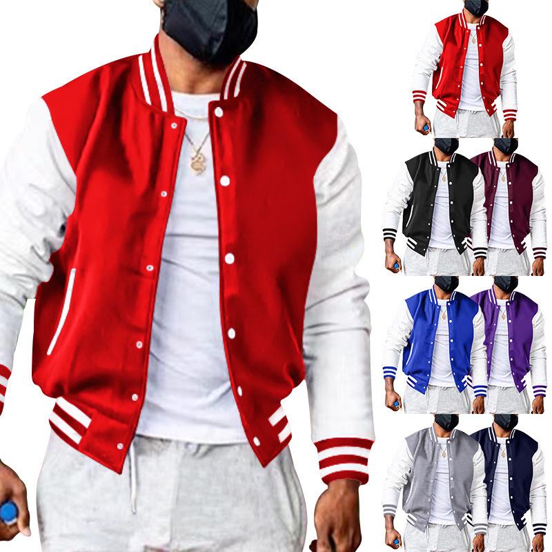 Herren Modische Vielseitige Baseballjacke für den Herbst