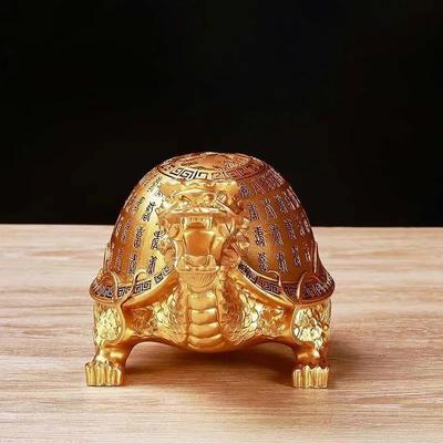Resin Baishou Turtle Mascot Animals Decorative Statues Chinese Characteristic Ornaments Home, Room Office Decoration Accessories