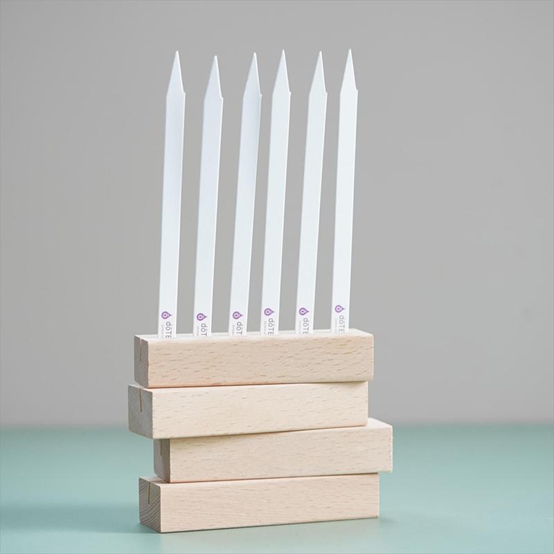 Wood Table Perfume Essential Oils Test Tester Paper Strip Holder Display Stand Clamps Aromatherapy Paper Clips Decoration