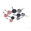 3 Pcs Dollhouse Mini Metal Frypan Frying Pans Cooking Pot Cookware Toy