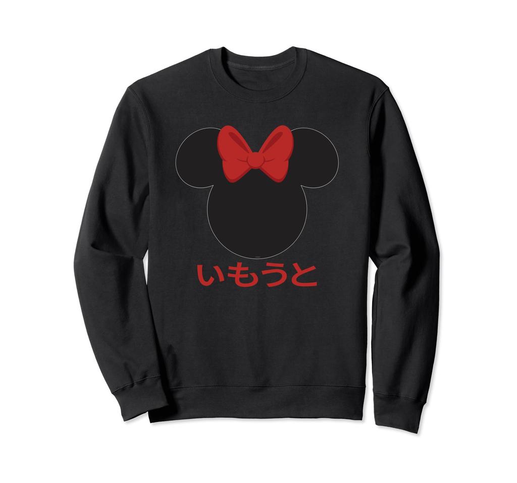 Disney Minnie Mouse Red Ribbon Icon Japanese Little Sister Sweatshirt