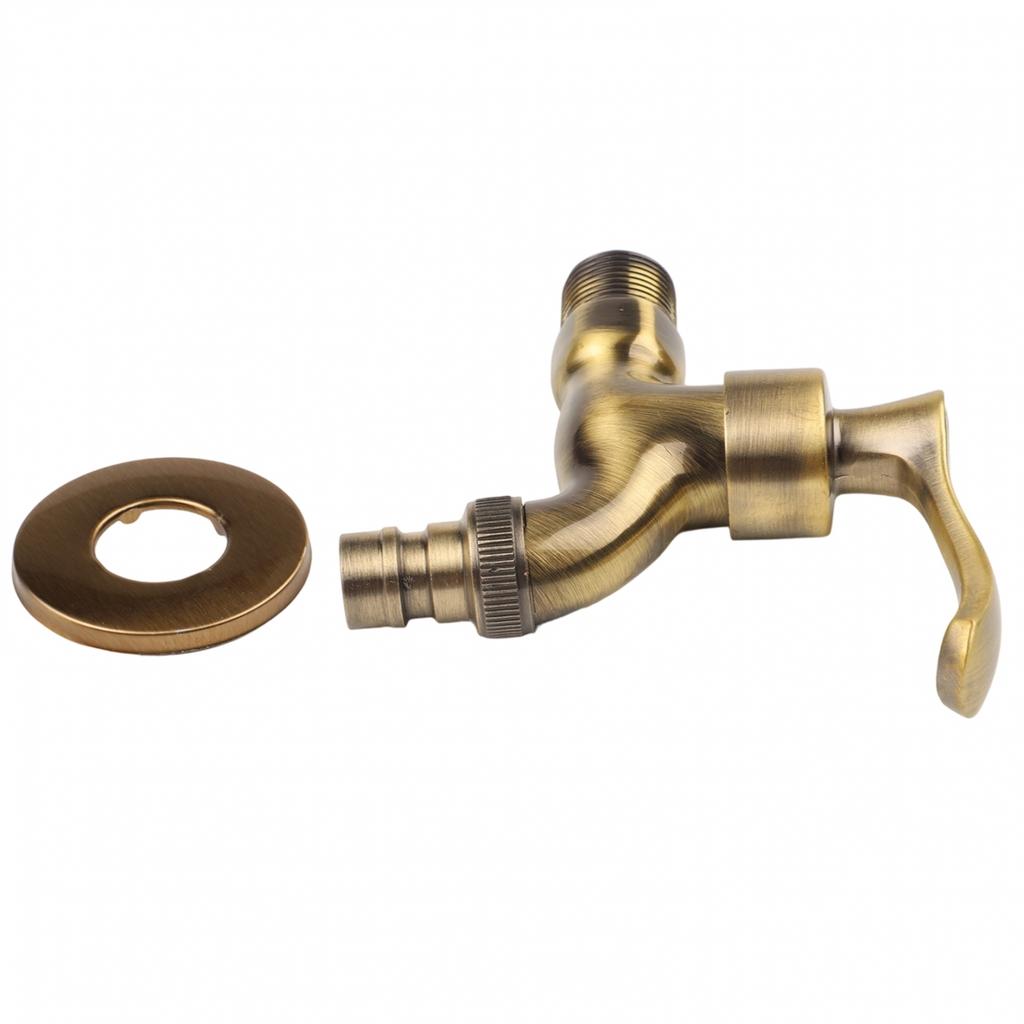 Vintage Garden Outdoor Faucet Anituqe Bronze Washing Machine Crane Tap