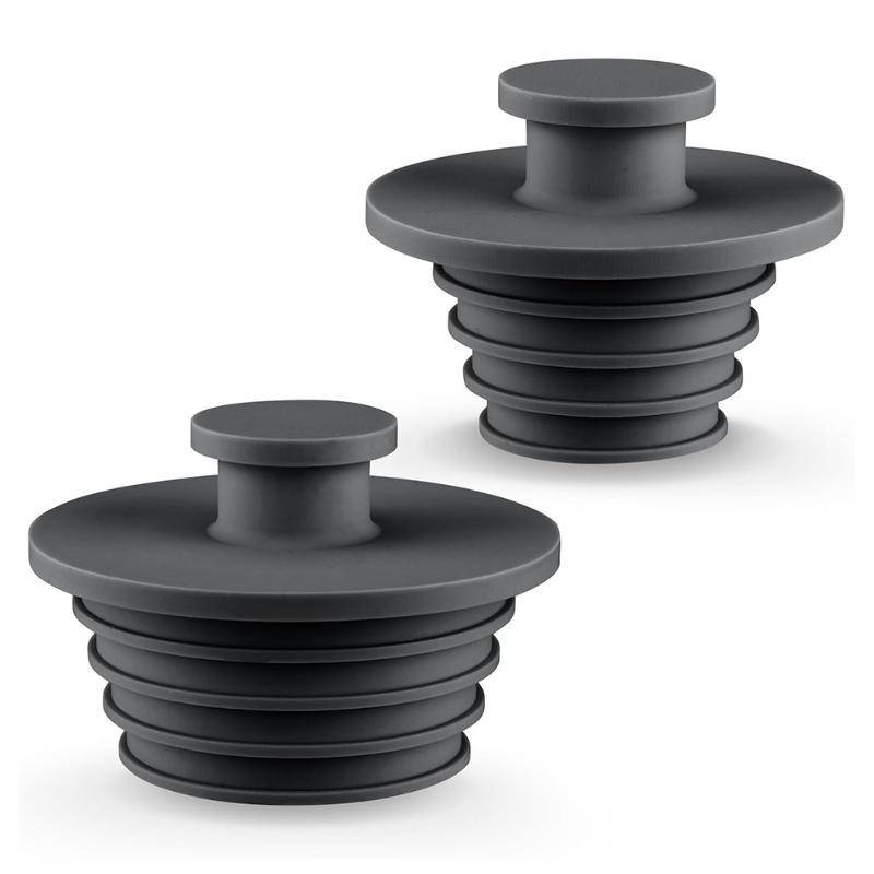 Silicone Bathtub Drain Stopper 2Pcs Easy to Install Leak Proof Sealing Plug for Dorm Bathroom Kitchen Sink