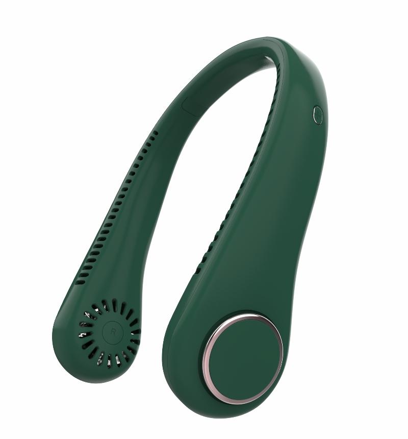 Leafless Hanging Neck Fan USB Charging Lazy Neck Hanging Fan with 3 Speeds US
