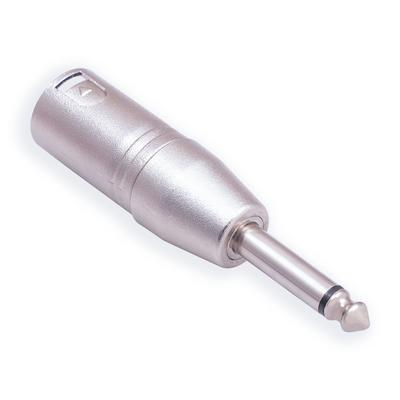 Langlebiger Metallgehäuse-Konverter, 6,35 mm 1/4 Zoll TRS-Stecker auf XLR-Stecker-Adapter für Mikrofone, Mischpulte und Verstärker