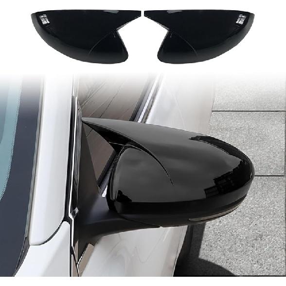 

for Nissan Altima 2019-2024 & Sentra 2020-2024 Ox Horn Rear View Side Mirror Cover Car Side Rear View Mirror Guard Cover Auto Exterior Decoration Glossy Black