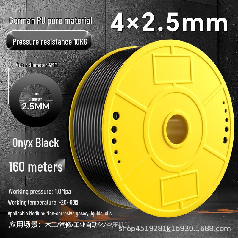Zhuo Ji 8mm High-Pressure Transparent PU Air Hose for Air Compressors (Sizes: 4/6/10/12/14/16)