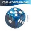 Pocket Dice Set 6-Sided Acrylic Parties Game Dice Kit Rounded Corners Lightweight Gathering Supplies For Entertainment Family