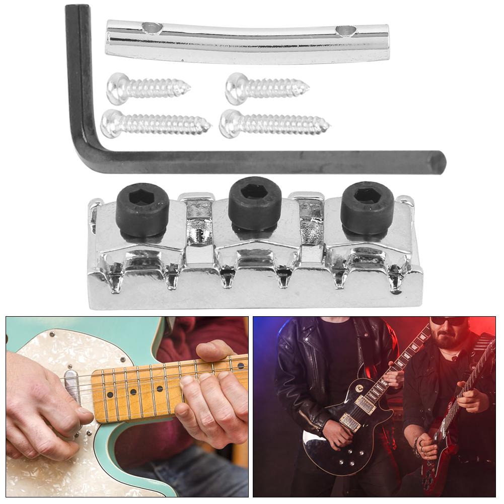 Electric Guitar String Lock Nut with Headstock String Retainer Bar Screw Hex Wrench Replacement