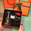 Orange Gift Box with Exquisite Bow for Cosmetics, Lipstick, and Perfume Packaging