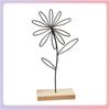 Industrial Wrought Iron Floral Ornament for Home, Desktop, or Wine Cabinet Decoration