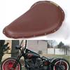 Brown Motorcycle Spring Solo Seat Saddle With Base And Nail For Motorcycle