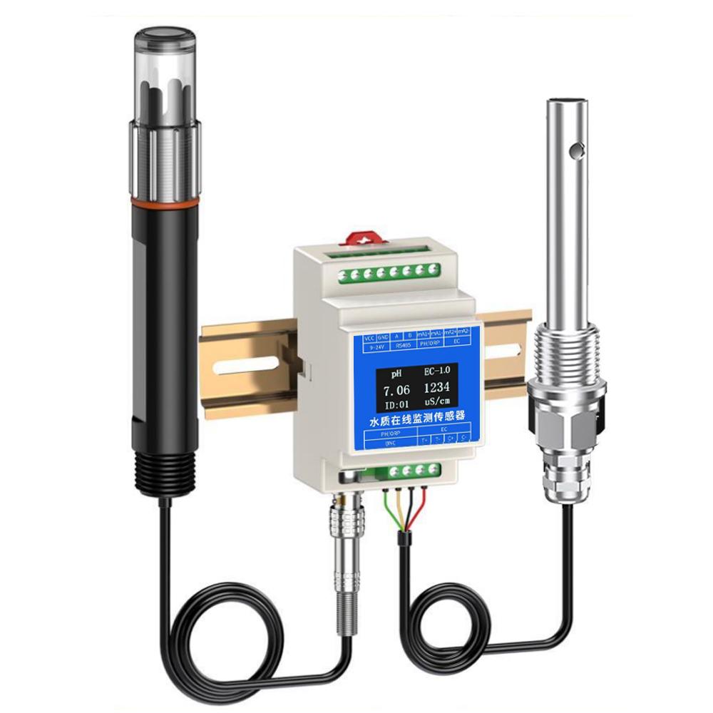 High-precision pH EC Sensor Water Quality Environmental Protection Detector Salinity Temperature TDS Integrated Transmitter