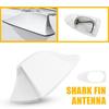 Universal White Fin Shark Car Roof Antenna Radio Signal FM/AM Decor Aerial US