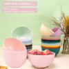 Unbreakable Cereal Bowls Wheat Straw Bowl - Noodle Fruit Soup Bowl Rice Bowls Dishwasher Microwave Safe Cereal Bowl Sets 4Pcs