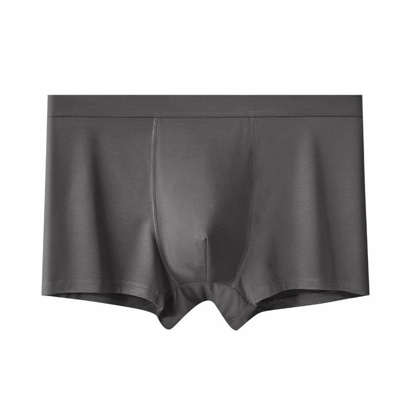 Plus Size Men's Spring and Summer Solid Color High Elasticity Seamless Comfortable Briefs