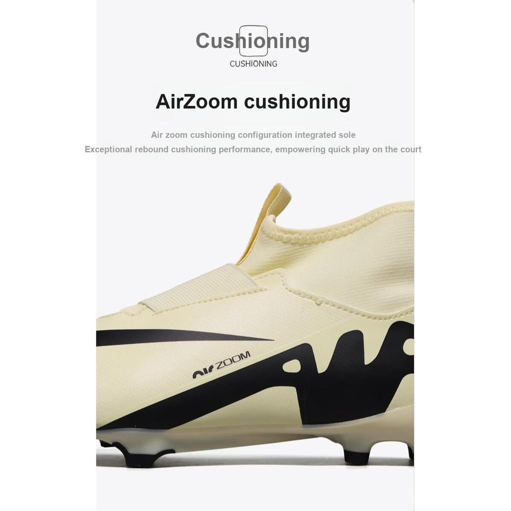 Nike Zoom Mercurial Superfly 9 Academy MG GS Mad Ready Pack Kinder Sneakers Crème Citroen Zwart DJ5623-700