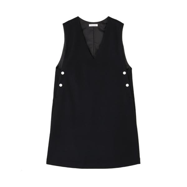 Natural Beauty Basic Casual Compressed Mini Jumper Black Women's Dress, Skirt,