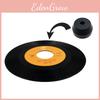 Durable Black 7-inch Vinyl Record Adapter For Smooth 45 Rpm Playback