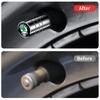 2025 New 4Pcs Car Logo Wheel Tire Valve Air Valve Stem Caps For Skoda Octavia Fabia Kamiq Kapoq Kodiaq Rapid SCALA Superb A5 A7