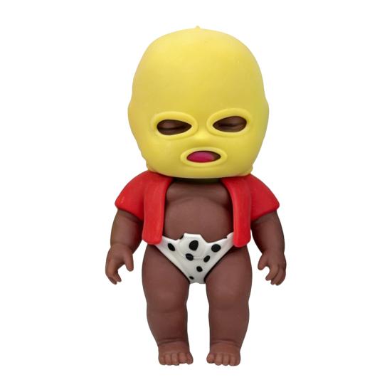 Babies Stress Relief Toy with Face Guard Coat Underwear Slow Rising Anxiety Relieving Baby Squeeze Toy Soft Relaxation Stress Ball Fidget Toy