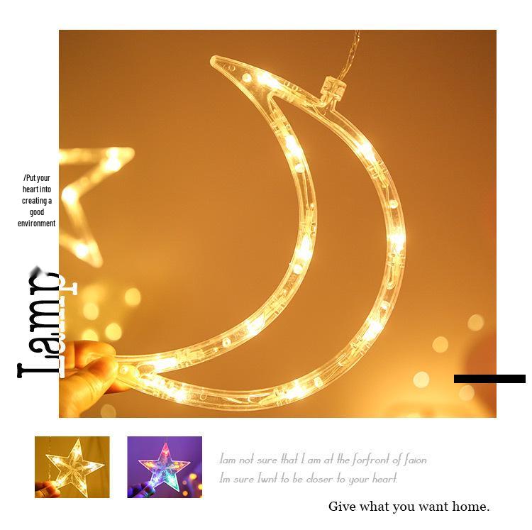 Samsung LED Curtain String Lights - Stars & Moon Decoration for Festivals