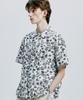 SSY Coconut Hawaiian Paisley Half Shirt White