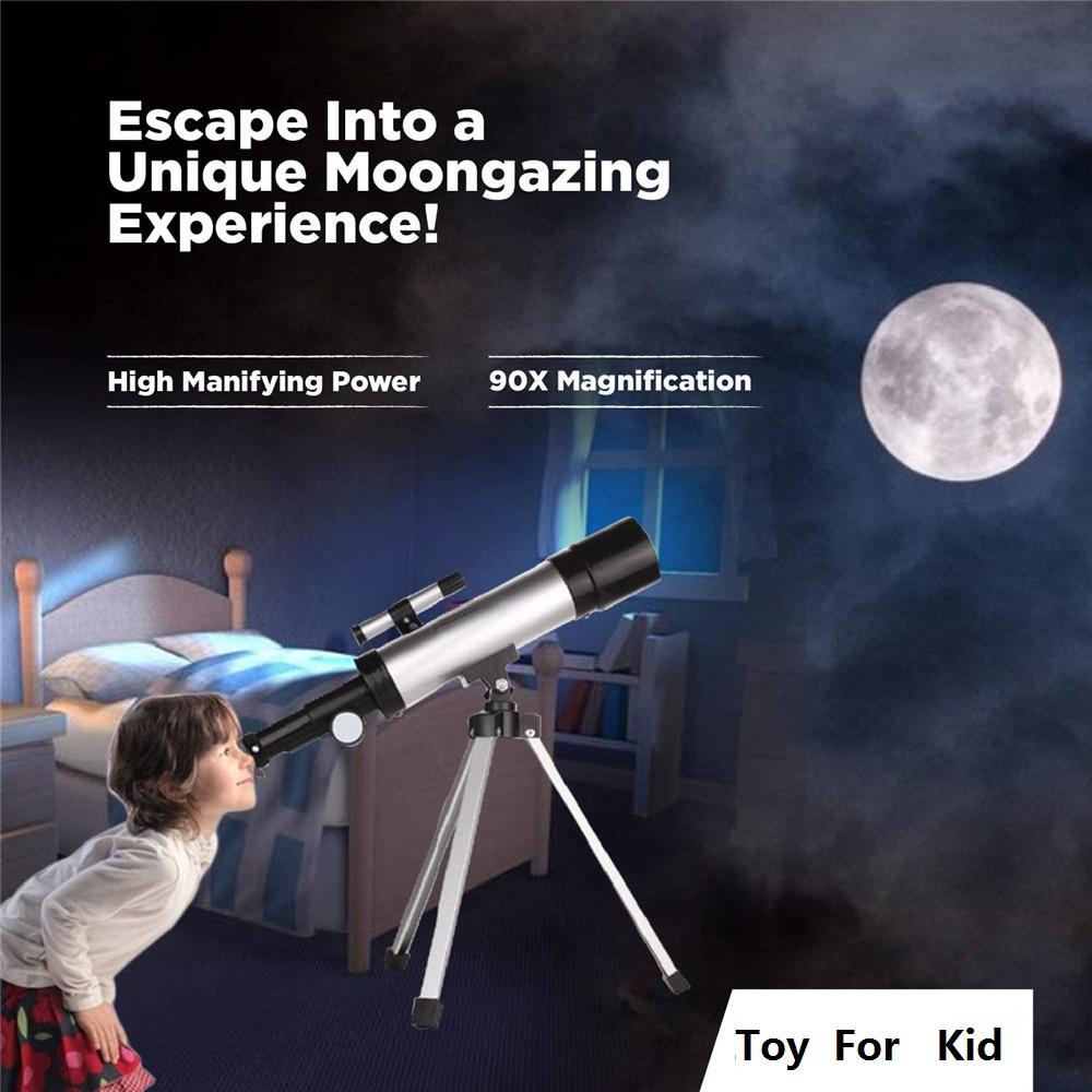 90x Astronomical Refractor Astronomical Telescope Tripod Finder Scope Portable Travel Telescope