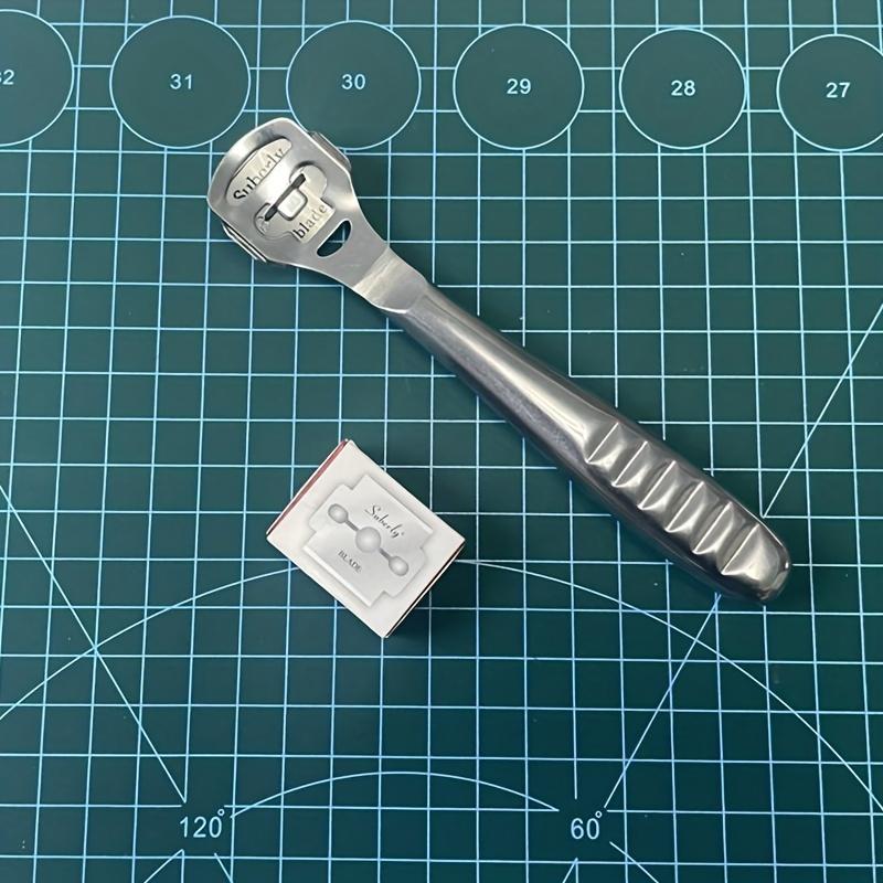 Premium Metal Faux Leather Thinner Blades - Precision Carving, Trimming & Scraping for DIY Faux Leather Crafting, Durable Hand Tool Accessories