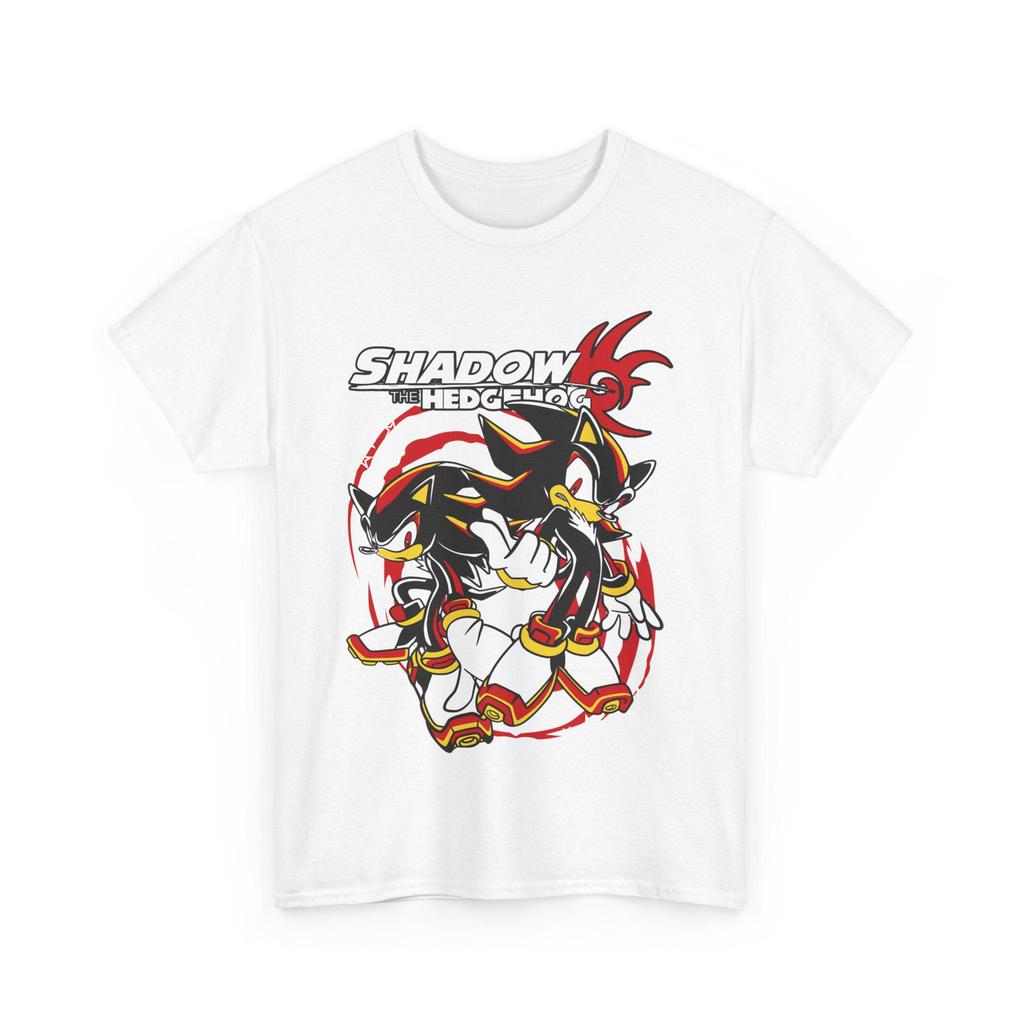 Hedgehog Shadow Tshirt Anime Comic Shirt Mens and Womens Summer Cotton Loose and Fashionable Short Sleeved Top