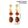 IngeSight.Z Vintage Geometrische Acryl Hars Waterdruppel Oorbellen Vrouwen Boho Prachtige Oor Sieraden Accessoires Feestcadeau