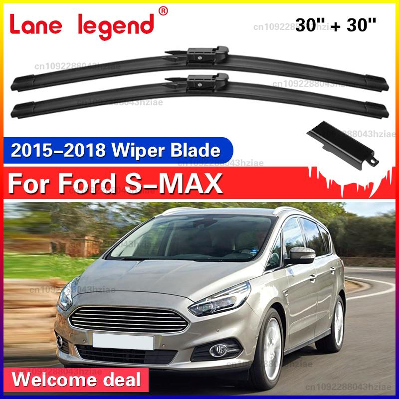 

Car Wiper Blade For Ford S-MAX 30 +30 2015-2018 Auto Windscreen Windshield Wipers Blades Window Wash Fit Pinch Tab Arm Ford S-MAX