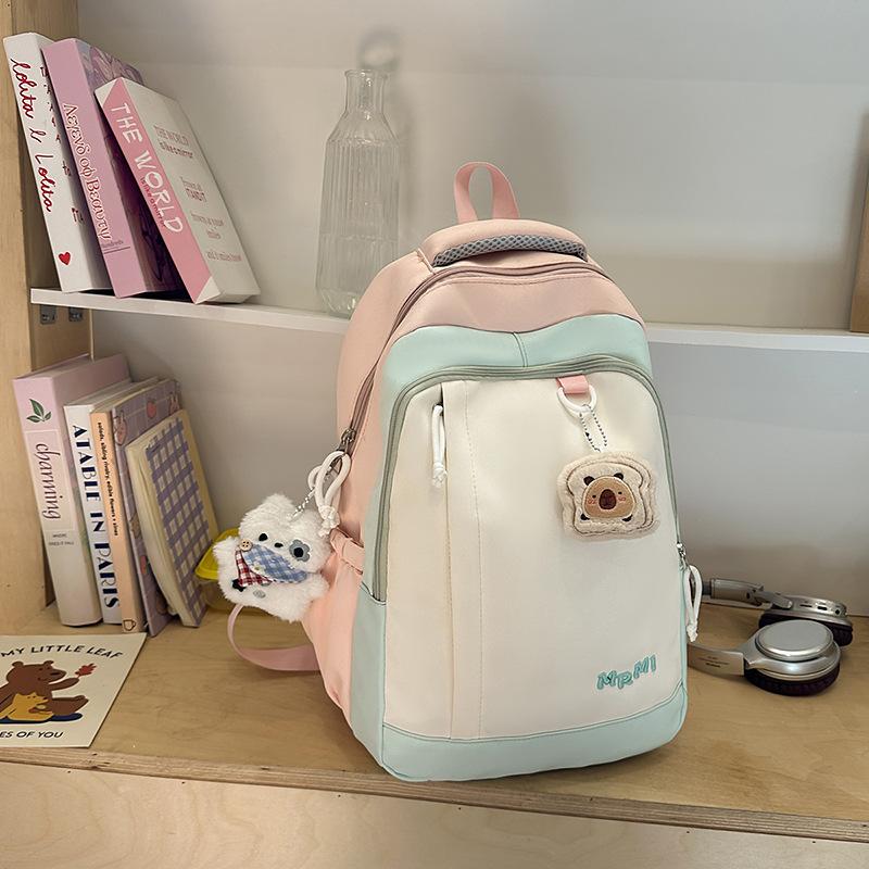 School bag 2025 new high school students high value school bag niche cute girl versatile large capacity travel backpack