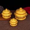Kupfer Schatzschale Messing Wasserhahn mit Deckel Schatzschale Einweihungsgeschenk Dekoration Schmuckstück