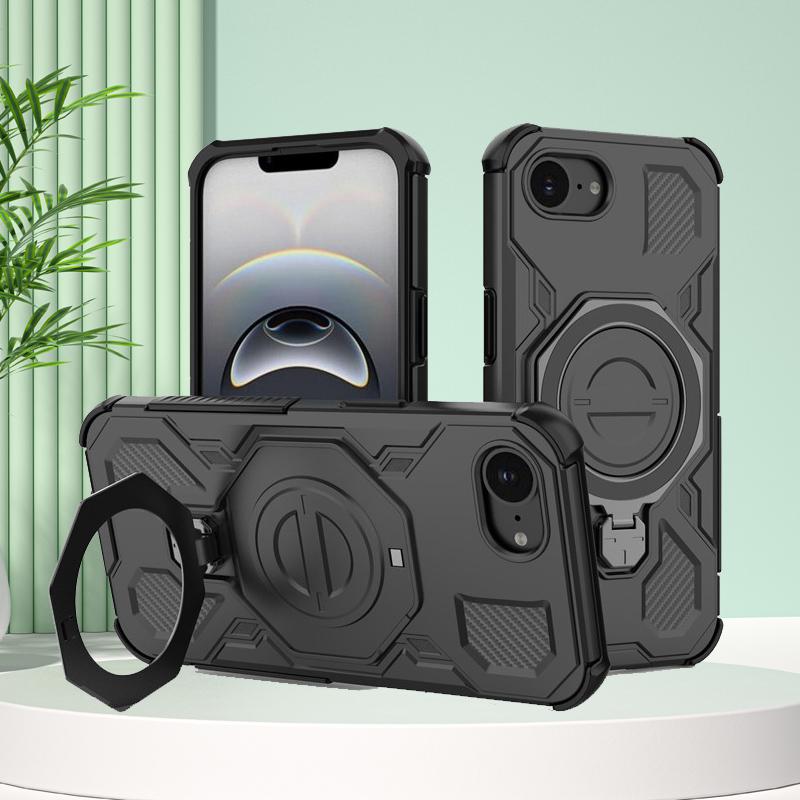 For iPhone 16e Case iPhone 16e Cover Holder Magnetic Wireless Charging Bumper Shield Protective Phone Cases For iPhone 16e Funda