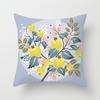 Abstract Floral Pattern Pillowcase Vintage Watercolor Floral Bird Cushion Cover Home Sofa Car Office Party Decor Accessories
