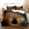Music Guitar Bedding Set Single Twin Full Queen King Size Anime Duvet Cover for Adult Kid Bedroom