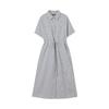 Rap Striped Shirt Long Dress As2Wo591