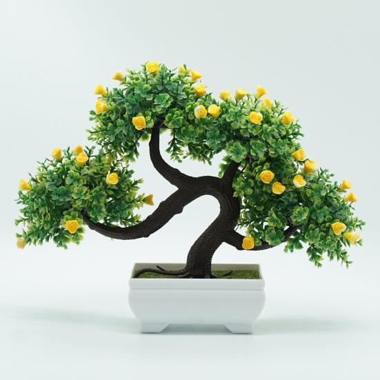 Artificial Flower Tree Plant Potted Bonsai Wedding Party Desktop Furniture Decor