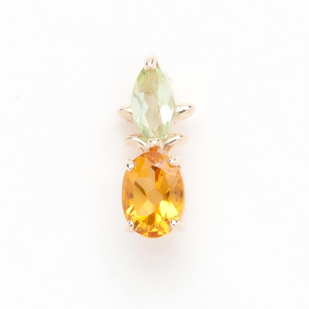 BLOOM November birthstone citrine K10 yellow gold pineapple earrings one ear [BLOOM] for 0222-9110-0019-0000