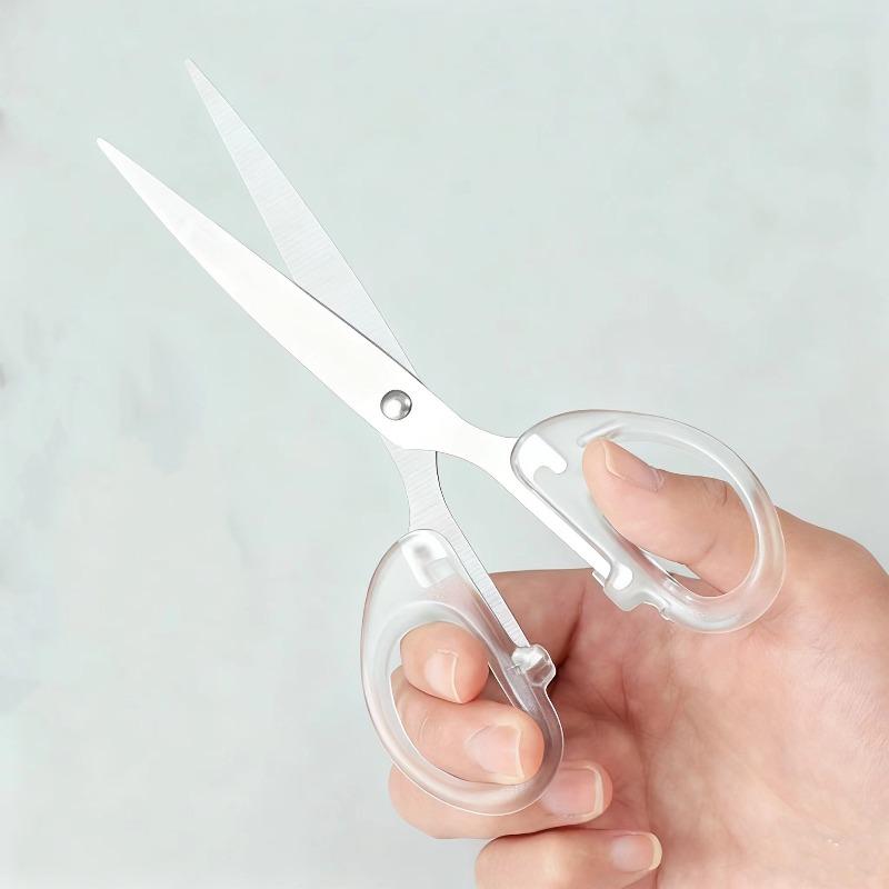 

Transparent Scissors Are Simple and Portable, Suitable for Office and Home Use. They Are Also Multi-functional Manual Scissors small