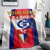1PC Custom Name Zabrze G Patterned Flannel Blanket Suitable For All Seasons for Home Decor Warmth and Comfort Gifts Holiday Present_xia