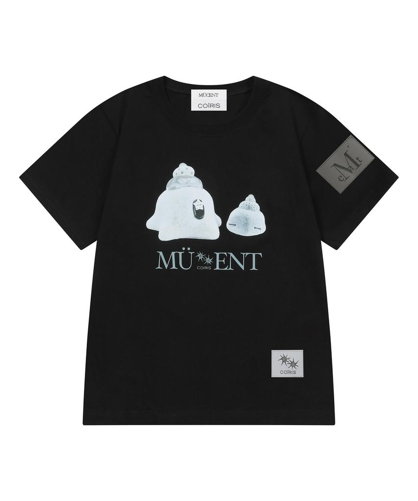MUCENT X Koiris Marine Side Leather Patch Short Sleeve T-Shirt (2 Colors)