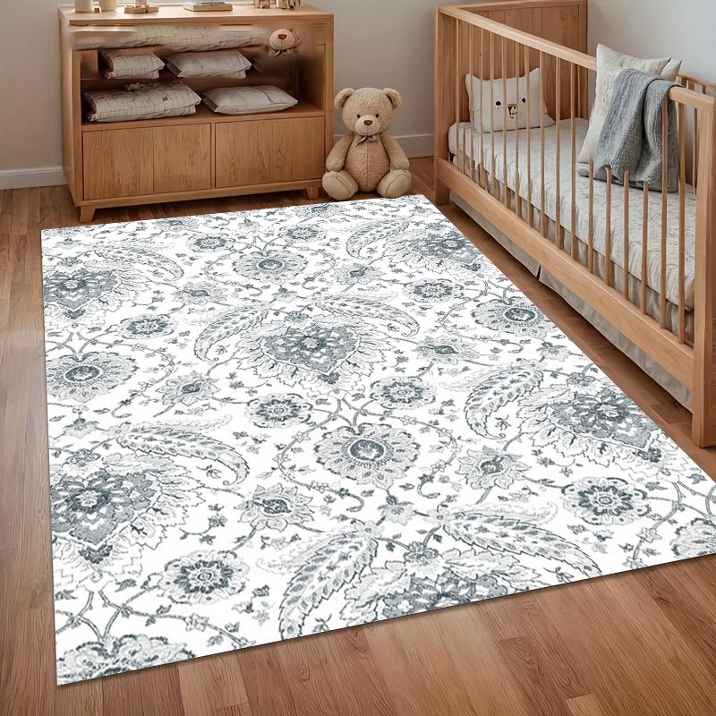 

Traditional Persian Style Area Rug with Intricate Floral and Paisley Patterns for Living Room Bedroom and Nursery Home Decor 40X60cm