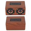 Wireless Bluetooth Speaker Retro Subwoofer Portable Computer Speakers with Mic for Desktop Computer TVMahogany Grain