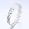 Gold Plated Women's Fashion Bangle Set 68cm Big Round Wire Bangles 18mm Thick Bangle Bracelets Female Accessories Party Gift