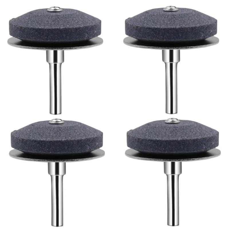 4Pcs Lawnmower Sharpener for Power Hand Drill Wear Resistant Lawnmower Sharpener Tool Corundum Lawmower Accessories
